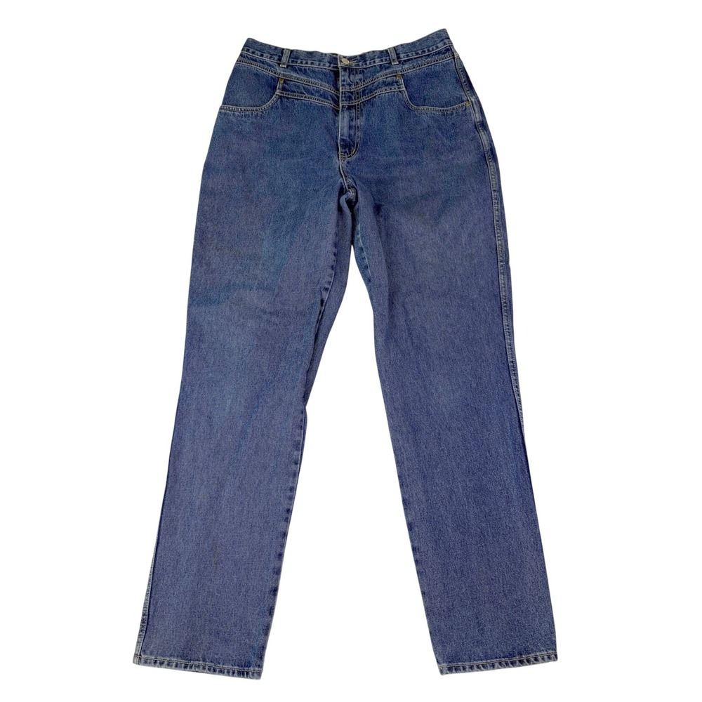 Lawman 19/20 Blue Denim Jeans Bareback High Waisted Western Straight Leg VTG 90s